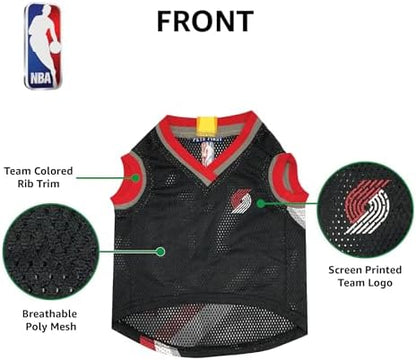 Pets First NBA Portland Trailblazers Dog Jersey, X-Small- Tank Top Basketball Pet Jersey