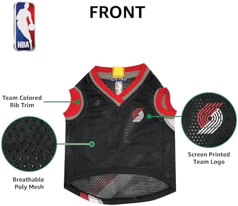 Pets First NBA Portland Trailblazers Dog Jersey, Medium- Tank Top Basketball Pet Jersey