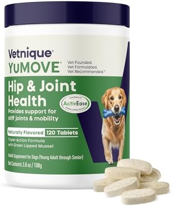 YuMOVE Dog Hip & Joint Supplement, Regular Strength 120 Chewable Tablets