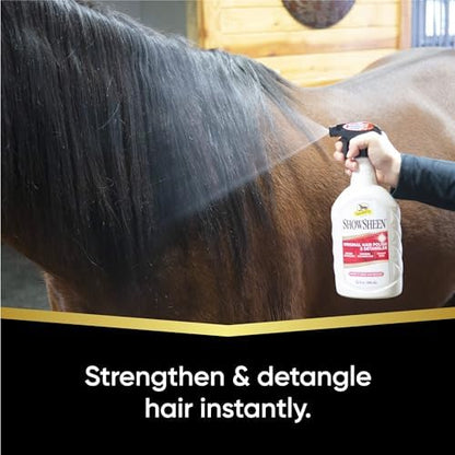 Absorbine ShowSheen Hair Polish & Detangler, 32 fl oz Quart Spray Bottle