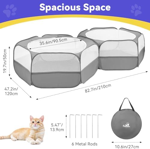 Pawaboo Small Animals Playpen, Large Chick Brooder with Zipper Splicing