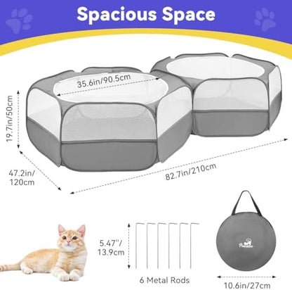Pawaboo Small Animals Playpen, Large Chick Brooder with Zipper Splicing