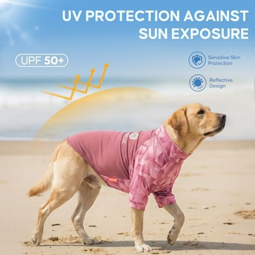 KYEESE 2Pack UPF50+ Dog Shirt for Large Dogs Cooling UV Protection Tank Top