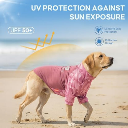 KYEESE 2Pack UPF50+ Dog Shirt for Large Dogs Cooling UV Protection Tank Top