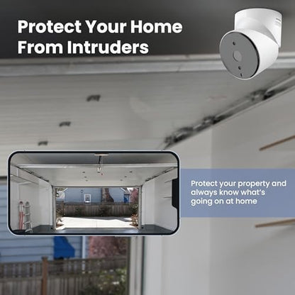 Feit Electric Smart Garage Door Camera, 2-Way Audio, Live Streaming, Human Motion Detection, 24/7 Recording, Infrared Night Vision, Remote Closure & Alerts, Alexa/Google Asst Compatible, CAM/GAR/WiFi