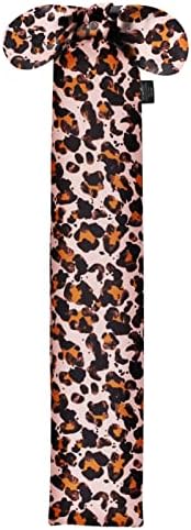 Harrison Howard Stretchy Tail Bag Breathable Horse Tail Guard Slip on Design Protect Horse Tail 2 Strand Closure Straps Keep Tail Clean & Protected 22" L Length Makes Grooming Easy-Leopard Print