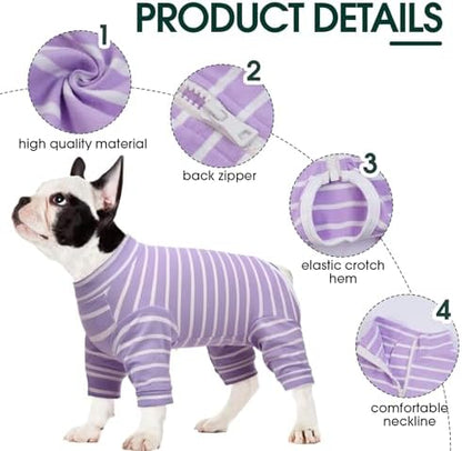 Kuoser Dog Recovery Suit, Anti-Licking Pajamas for Wounds