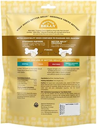 Better Belly Originals, Real Beef Sirloin Flavor, Small Rolls, Dog Chews, 20Count (P-50050NC)