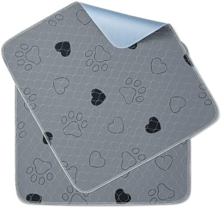 Feandrea Washable Pee Pads for Dogs, Waterproof, 36 x 34 Inches, 2 Pack
