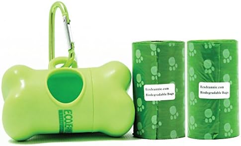 Dog Waste Bags with Dispenser, 40 Bags (20 Bags x 2 Rolls), Biodegradable, Lavender Scented (PB0005)
