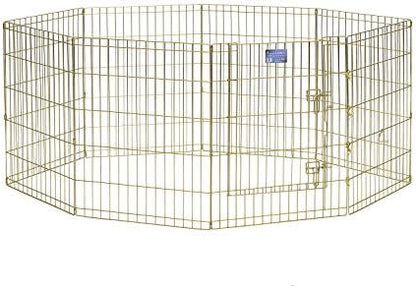 MidWest 30-Inch Exercise Pen, Single Door, 16 Sq Ft Play Area