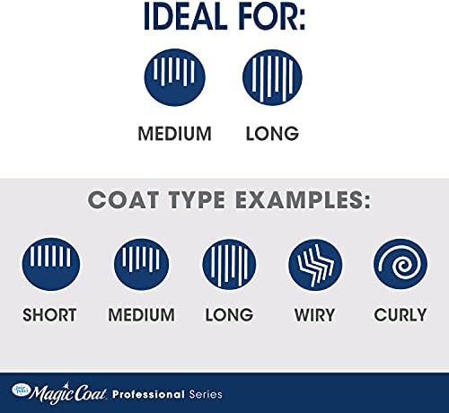 Four Paws Magic Coat Professional Series Cat Slicker Brush for Medium or Long Coats - Gently Removes Excess Hair, Stimulates Natural Oils, Ideal for Cats and Kittens, Lightweight Wood Handle