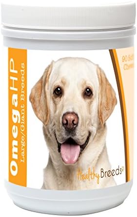Healthy Breeds Labrador Retriever Omega HP Fatty Acid Skin and Coat Support Soft Chews 90 Count