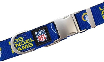 Littlearth NFL Detroit Lions Pet Premium Collar, Team Color, Small