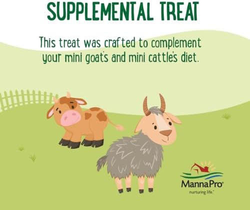 Manna Pro Farmhouse Favorites Mini Goat & Cattle Treats, 3 lb Bag