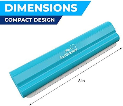 EquiGroomer 8-Inch Deshedding Brush for Dogs & Horses, Turquoise