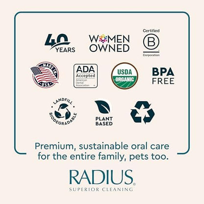 RADIUS Canine Pet Toothpaste, Cinnamon Sweet Potato, 3 oz, Non-Toxic Toothpaste for Dogs, Designed to Clean Teeth, Help Prevent Tartar, & Remove Plaque, Xylitol Free, Pack of 2