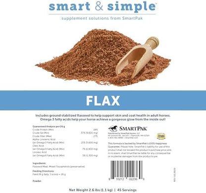 SmartEquine Nutrition Essentials SmartPak | Nutritional Supplement for Horses | Containing Essential Vitamins, Minerals, Amino Acids, and Omega 3 | Healthy Skin & Horse Coat | 28 Days Supply
