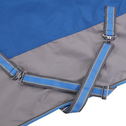 LEAFOREST 1200D Horse Blanket Waterproof Breathable Turnout (no Filling) Standard Neck Horse Sheet Blue Grey 75IN
