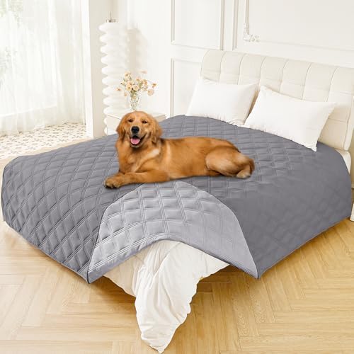 Smiry Waterproof Dog Bed Cover, Reversible Pet Blanket for Sofa Couch