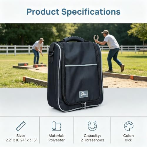 Horse Shoe Bag Heavy Duty Tack Storage with Hook Mesh Pockets