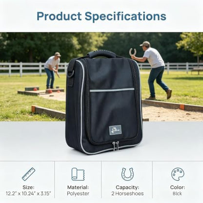 Horse Shoe Bag Heavy Duty Tack Storage with Hook Mesh Pockets