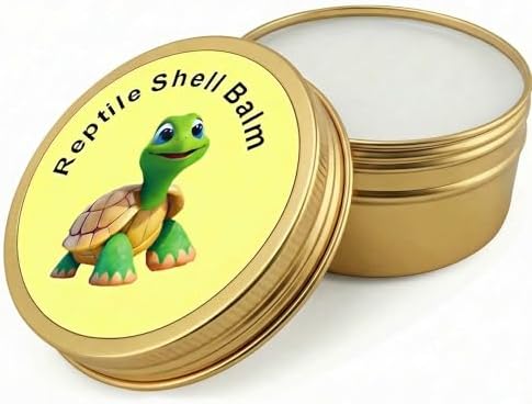 2.6 Oz Tortoise Shell Balm – Professional Dry, Cracked & Dull Shell Care Ointment & Conditioner for Sulcata, Russian & Hermann Tortoises – Natural Wax & Lanolin Formula