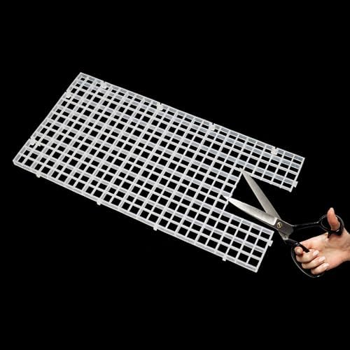 Aquarium Fish Tank Bottom Isolation 8 Pcs, Plastic Egg Crate Grid