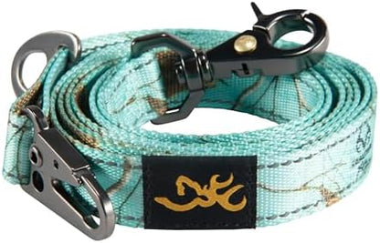 Browning Classic Camo Dog Leash, Realtree Xtra Seaglass, 6ft X 1in, Teal