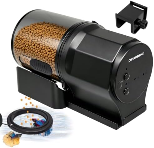 Automatic Fish Feeder for Aquarium One-Touch Easy Setup with 8/12/24 Timers