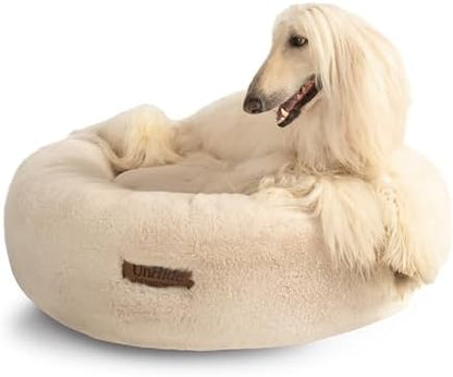 UnHide Floof Pet Bed, Extra Soft Dog Bed with Removable Faux Fur Cover
