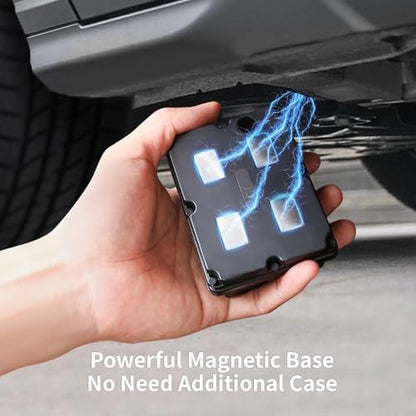 Magnetic GPS Tracker for Vehicles, Affordable Subscription, 5-Day Free Trial, Up to 7-Month Battery Life, Hidden Waterproof Real-time Tracker for Car, Trailer