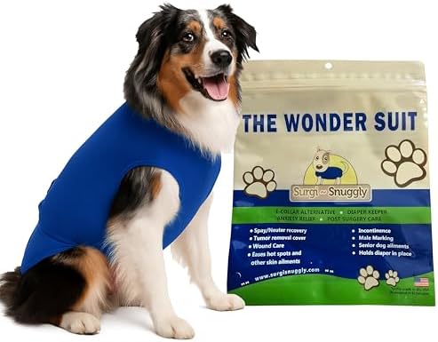 Surgi Snuggly Dog Surgery Recovery Suit, Cone Alternative, Spay/Neuter 2XL