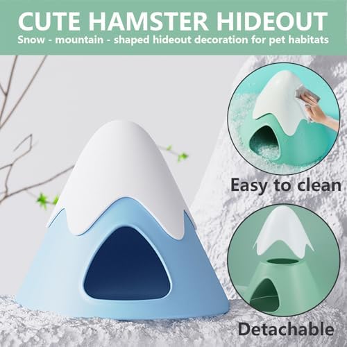 Hamster Hideout, Snowy Mountain Shape Hamster Hide House