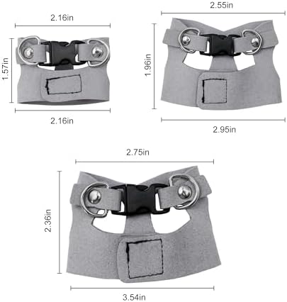 3PCS Bearded Dragon Harness and Leash Set | 3 Size Adjustable Reptile Leash