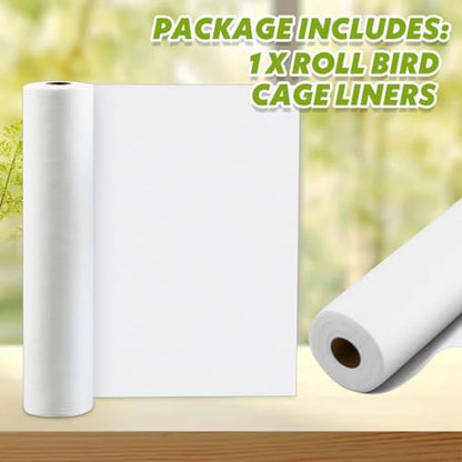 Drydiet Cage Liner for Birds, 100 ft x 18 Inch, Parakeet Cage Liners