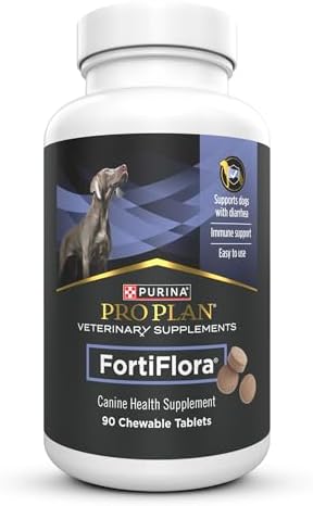 Purina Pro Plan Vet Supplements FortiFlora Dog Probiotic Tablets, 90 ct