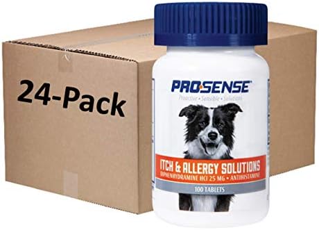 Pro-Sense Allergy Tablets for Dogs, 100 Count, Case of 24