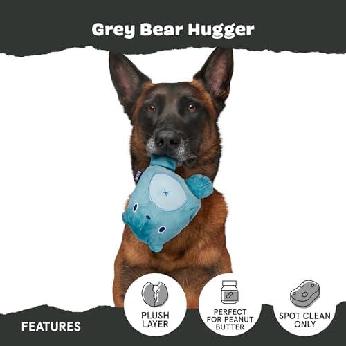BarkBox Bear Hugger Super Chewer - 2-in-1 - Toy for Large Dogs