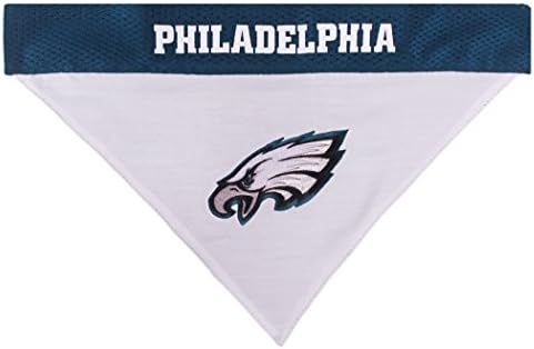 Pets First NFL Philadelphia Eagles Reversible Bandana Size XX-Large for Dogs & Cats. 2 Sided Sports Bandana, Premium Embroidery Team Logo, Many NFL Teams Available
