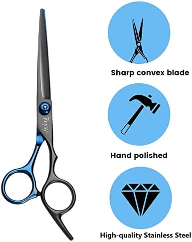 Hair Cutting Scissors Haircut Shears Kit, Fcysy Professional Barber Shears Set, Hairdressing Salon Scissors Blending Shears Barber Accessories for Hairdresser Home Use