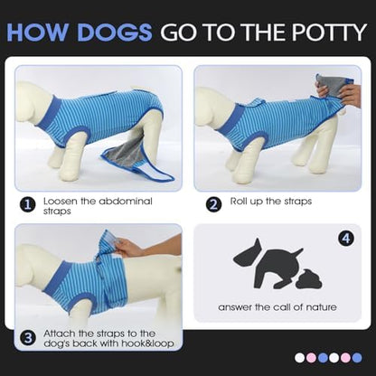 FUAMEY Recovery Suit for Dogs After Surgery,Soft Breathable Dog Bodysuit