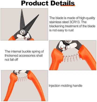 8" High Carbon Steel Goat Sheep Hoof Trimmer w/Sheath for Alpaca Lamb Pig