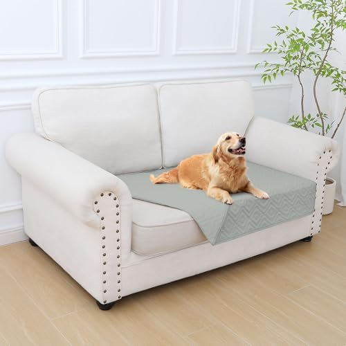 hyha Waterproof Reversible Dog Blanket, Pet Blanket for Sofa Couch