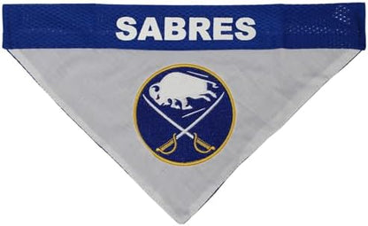 NHL Buffalo Sabres Bandana for Dogs & Cats, Large/X-Large. - Cute & Stylish Bandana! The Perfect Hockey Fan Scarf Bandana, Great for Birthdays Or Any Party!