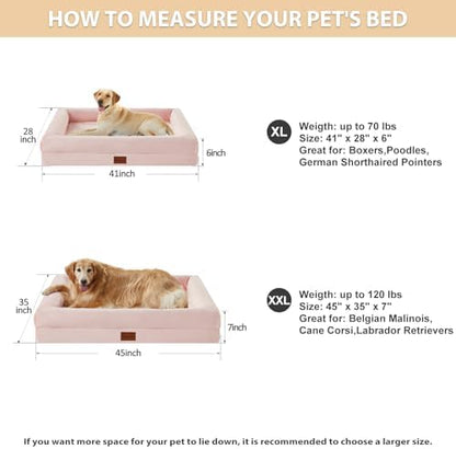 BFPETHOME Dog Beds for Small Dogs, Washable Dog Bed with Sides, Orthopedic Small Sized Soft Mats with Removable Cover & Waterproof Pet Mat for Pet
