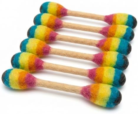 Glaciart One Swabs Cat Toys with Catnip - 6 Pk | Durable for Chew, Cute Cat Toys Interactive Kitty for Boredom, Exercise, & Play | Filled w/Organic Catnip for Anxiety & as Digestive Aid | Gift Idea