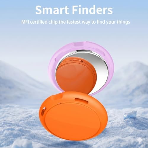 2 Pack Tracker Tags Finder Apple Find My MFi Certified Waterproof iOS Only