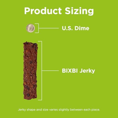 BIXBI Skin & Coat Support Chicken Jerky Dog Treats, 12 oz - USA Made Grain Free Dog Treats - Antioxidant Rich to Support Shiny, Full Bodied Coats - High in Protein, Whole Food Nutrition, No Fillers