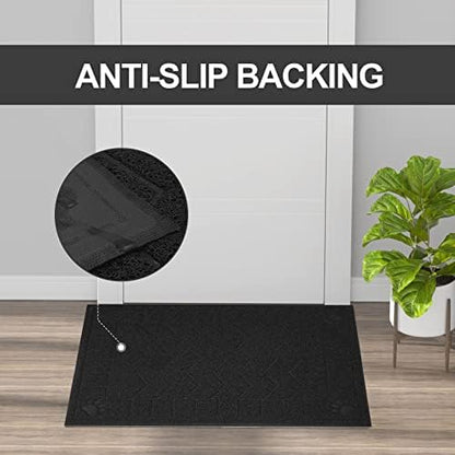 Cat Litter Box Mat, 35" x 24" Large Waterproof Litter Trapping Mat